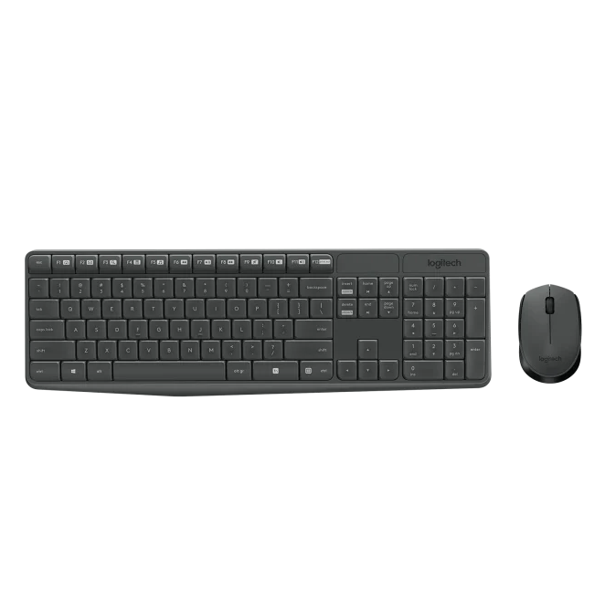 Logitech MK235 Wireless Keyboard And Mouse Combo - Black – Vontx - فونتكس